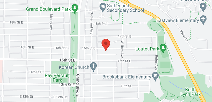 map of 739 E 16TH STREET